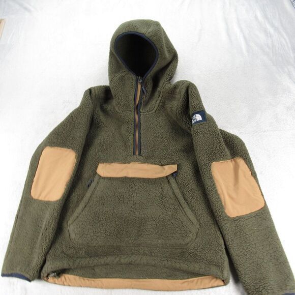 The North Face Tops - The North Face Hoody Womens XS Green Pockets 1/2 Zip Campshire Deep Pile Fleece‎